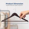 SereneLife 50-Pack Wooden Coat Hangers – Durable Suit Hangers with 360° Swivel Hook & Notches (Brown) SereneLife 50-Pack Wooden Coat Hangers – Durable Suit Hangers with 360° Swivel Hook & Notches (Brown)