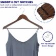Amber Home 30 Pack Vintage Wooden Coat Hangers, Walunt Wood Suit Hangers with Non Slip Pant Bar (Retro, 30) Amber Home 30 Pack Vintage Wooden Coat Hangers, Walunt Wood Suit Hangers with Non Slip Pant Bar (Retro, 30)