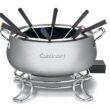 Cuisinart Fondue Pot, 3 Quart, For Chocolate, Cheese, Broth, Oil, Stainless Steel, CFO-3SSP1