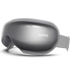 RENPHO Eye Massager Eyeris 1, Gifts for Women/Men Sleep Eye Mask with Heat Bluetooth Music, Grey