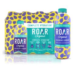 ROAR Complete Hydration Organic - Electrolyte Drinks Loaded with Vitamins C, B5, B12 - Blackberry Lemonade - 12 pc