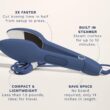Nori Press Travel Steam Iron - Handheld Iron With Optional Steam Feature - No Ironing Board Required - Navy