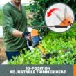 WORX WG252 20V 20" Cordless Hedge Trimmer, Reach Up to 12 Feet, Extended Pole – Battery & Charger Included WORX WG252 20V 20" Cordless Hedge Trimmer, Reach Up to 12 Feet, Extended Pole – Battery & Charger Included