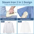 Timeangela Portable Travel Steamer Iron for Clothes, Professional Small Size Hand Held Traveling Fabric Steamers (Beige) Timeangela Portable Travel Steamer Iron for Clothes, Professional Small Size Hand Held Traveling Fabric Steamers (Beige)