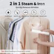 looptop Iron Steamer for Clothes - Mini Iron, Portable Handheld Garment Steamer, 3 in 1 Steam Iron Wet & Dry Ironing, 120V