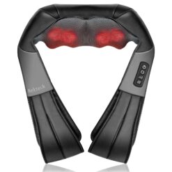 Shiatsu Neck and Back Massager with Soothing Heat, Nekteck Electric Deep Tissue 3D Kneading Massage Pillow