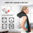 MagicMakers Neck Massager with Heat - Electric Shiatsu Deep Kneading Back Massage