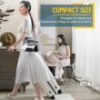 Rolipo Handheld Steamer for Clothes 1200W, Clothes Steamer with Large 360ml Water Tank, White
