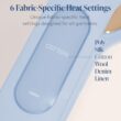 Nori Press Travel Steam Iron - Handheld Iron With Optional Steam Feature - No Ironing Board Required - Blue