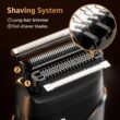 Mbzoey Electric Foil Shavers for Men, Mini Electric Razor, Compact Face Shaver, LED Display, USB-C Fast Rechargeable