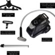 SALAV Heavy Duty Commercial Full-Size Garment Steamer with Foot Pedals and Extra Large 3L (101.5 oz) Water Tank, (Navy) SALAV Heavy Duty Commercial Full-Size Garment Steamer with Foot Pedals and Extra Large 3L (101.5 oz) Water Tank, (Navy)