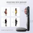 Snailax shiatsu Neck & Back Massager with Heat, Full Back Kneading Shiatsu or Rolling Massage