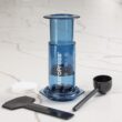 AeroPress Clear Blue Coffee Press – 3 In 1 Brew Method Combines French Press, Pourover, Espresso, Blue