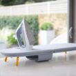 Joseph Joseph Folding Tabletop Ironing Board with Iron Holder, Compact, Space-Saving, Grey/Yellow