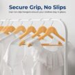 SereneLife Solid Wooden Hangers, Mega Pack, 50 Pieces Hangers for Clothes, Natural Wood Color