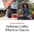 AeroPress Go Travel Coffee Press Kit - 3 in 1 brew method combines French Press, Pourover, Espresso