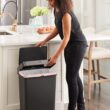 Rubbermaid Premier Series IV Step-On Trash Can for Home and Kitchen, 13 Gallon, Stainless Steel Lid Charcoal