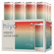 Hiyo Organic Social Tonic - Watermelon Lime, 12 Pack - N.A. Functional Seltzer, Sparkling Water Crafted with Organic Adaptogens