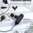 BOB AND BRAD Q2 Mini Massage Gun, Pocket-Sized Deep Tissue Massager Gun, Portable Percussion Muscle Massager Gun - Black