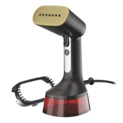 CHI Handheld Garment Steamer for Clothes, 2 Continuous Steam Modes, Full-Size 300 ml Capacity Water Tank, 1600 Watts, Red (11590)