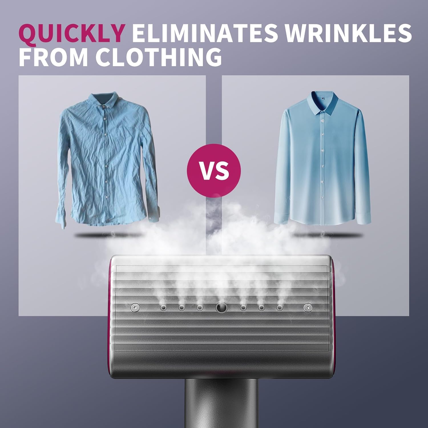 Eoubed Steamer for Clothes, Portable Travel Handheld Clothing Wrinkles Remover for Clothes, 15s Fast Heat-up Eoubed Steamer for Clothes, Portable Travel Handheld Clothing Wrinkles Remover for Clothes, 15s Fast Heat-up - Image 4
