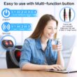 Papillon Shiatsu Back and Neck Massager with Heat, Deep Tissue Kneading, Electric Massage Pillow