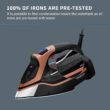 Rowenta Iron Steam Force Pro Stainless Steel Soleplate Steam Iron for Clothes, 400 Microsteam Holes, 1850 Watts Rowenta Iron Steam Force Pro Stainless Steel Soleplate Steam Iron for Clothes, 400 Microsteam Holes, 1850 Watts