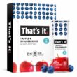 That’s it. Variety, Natural Real Fruit Bar, High Fiber Vegan, Gluten Free Healthy Snack (Blueberry, Strawberry, Fig) (36 Pack)