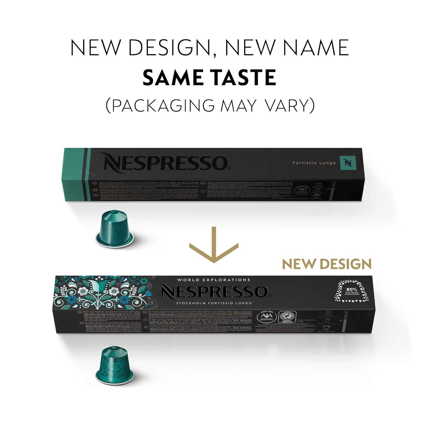 Nespresso Capsules Original Line, Morning Lungo Blends Variety Pack, Mild to Medium to Dark Roast Coffee, 50-Count Coffee Pods Nespresso Capsules Original Line, Morning Lungo Blends Variety Pack, Mild to Medium to Dark Roast Coffee, 50-Count Coffee Pods - Image 5