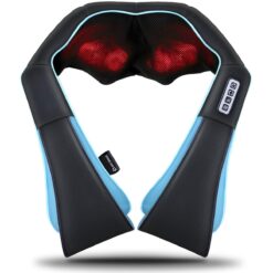 Mo Cuishle Neck Massager with Heat, Shiatsu Back Shoulder Massager, Black
