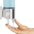 simplehuman Single Wall Mount Shower Pump, 15 fl. oz. Shampoo and Soap Dispenser, Stainless Steel