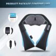 Mo Cuishle Neck Massager with Heat, Shiatsu Back Shoulder Massager, Black