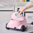 SALAV GS18-DJ Standing Garment Steamer with Roll Wheels for Easy Movement, 1500 watts, Pink