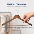 SereneLife 50-Pack Wooden Coat Hangers – Durable Suit Hangers with 360° Swivel Hook & Notches (Vintage) SereneLife 50-Pack Wooden Coat Hangers – Durable Suit Hangers with 360° Swivel Hook & Notches (Vintage)