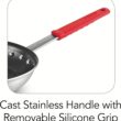 Tramontina Professional 10-Inch Non Stick Frying Pan, Heavy-Gauge Aluminum Skillet, Red Handle