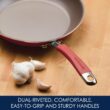 Rachael Ray Cucina Nonstick Cookware Pots and Pans Set, 12 Piece, Cranberry Red