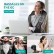 Shiatsu Neck and Back Massager with Soothing Heat, Nekteck Electric Deep Tissue 3D Kneading Massage Pillow Shiatsu Neck and Back Massager with Soothing Heat, Nekteck Electric Deep Tissue 3D Kneading Massage Pillow