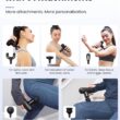 BOB AND BRAD Q2 Mini Massage Gun, Pocket-Sized Deep Tissue Massager Gun, Portable Percussion Muscle Massager Gun - Black