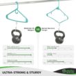 NEATERIZE Ultra Heavy Duty Plastic Clothes Hangers - Aqua - Durable Coat, Suit and Clothes Hanger. Perchas De Ropa (24 Pack - Aqua)