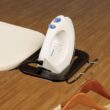 Household Essentials Steel Top Long Ironing Board with Iron Rest, Natural Cover and Bronze Finish, 14" x 54" Iron Surface