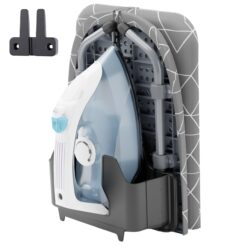 XABITAT Table Top Ironing Board with Wall Mount, D-Crease, Portable Space Saving Mini Laundry Room Iron Board, Grey