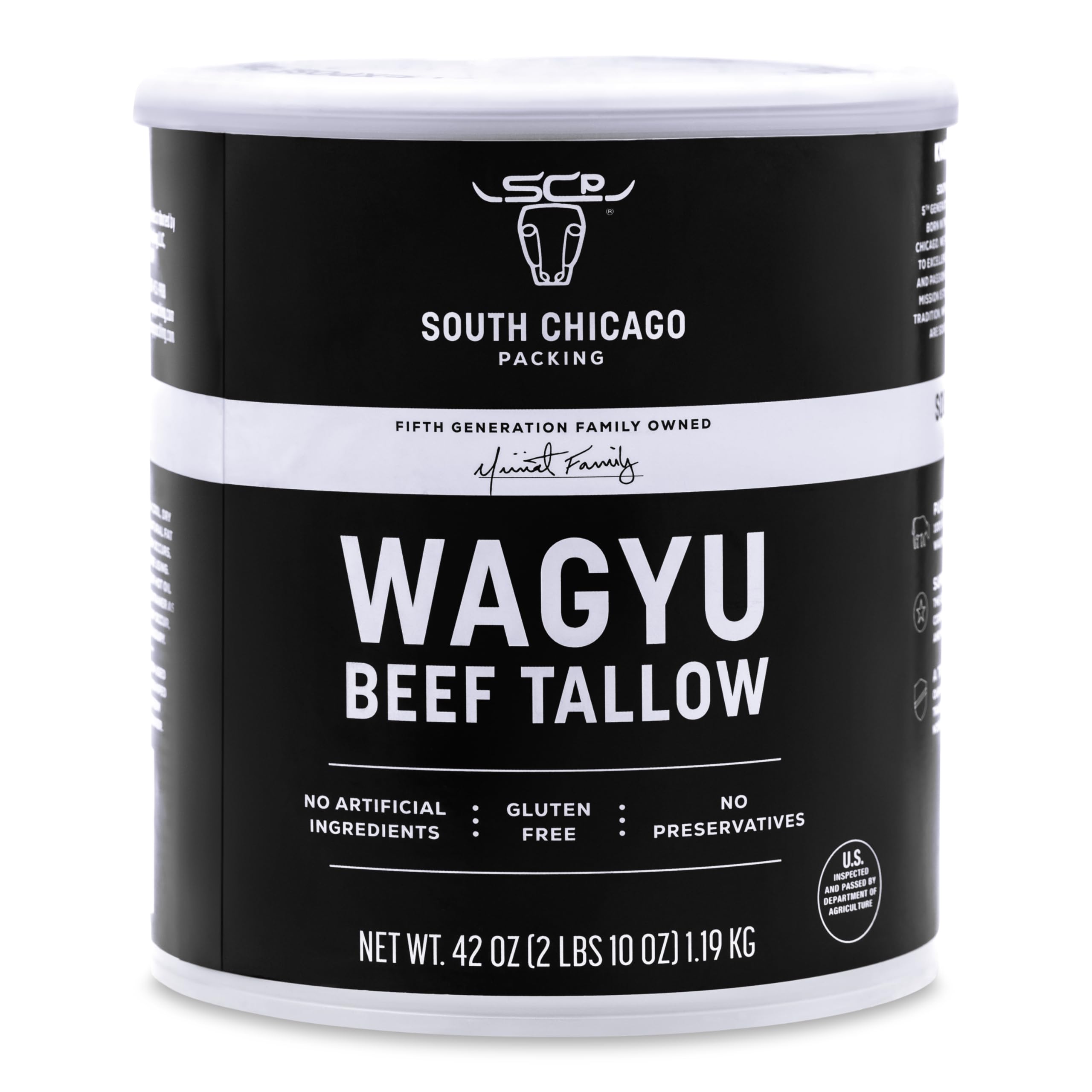 South Chicago Packing Wagyu Beef Tallow, 42 Ounces, Paleo-friendly, Keto-friendly, Pure Wagyu South Chicago Packing Wagyu Beef Tallow, 42 Ounces, Paleo-friendly, Keto-friendly, Pure Wagyu