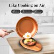 Gotham Steel 12 Pc Ceramic Pots and Pans Set Non Stick, Kitchen Cookware Sets, Pot and Pan Set - Copper