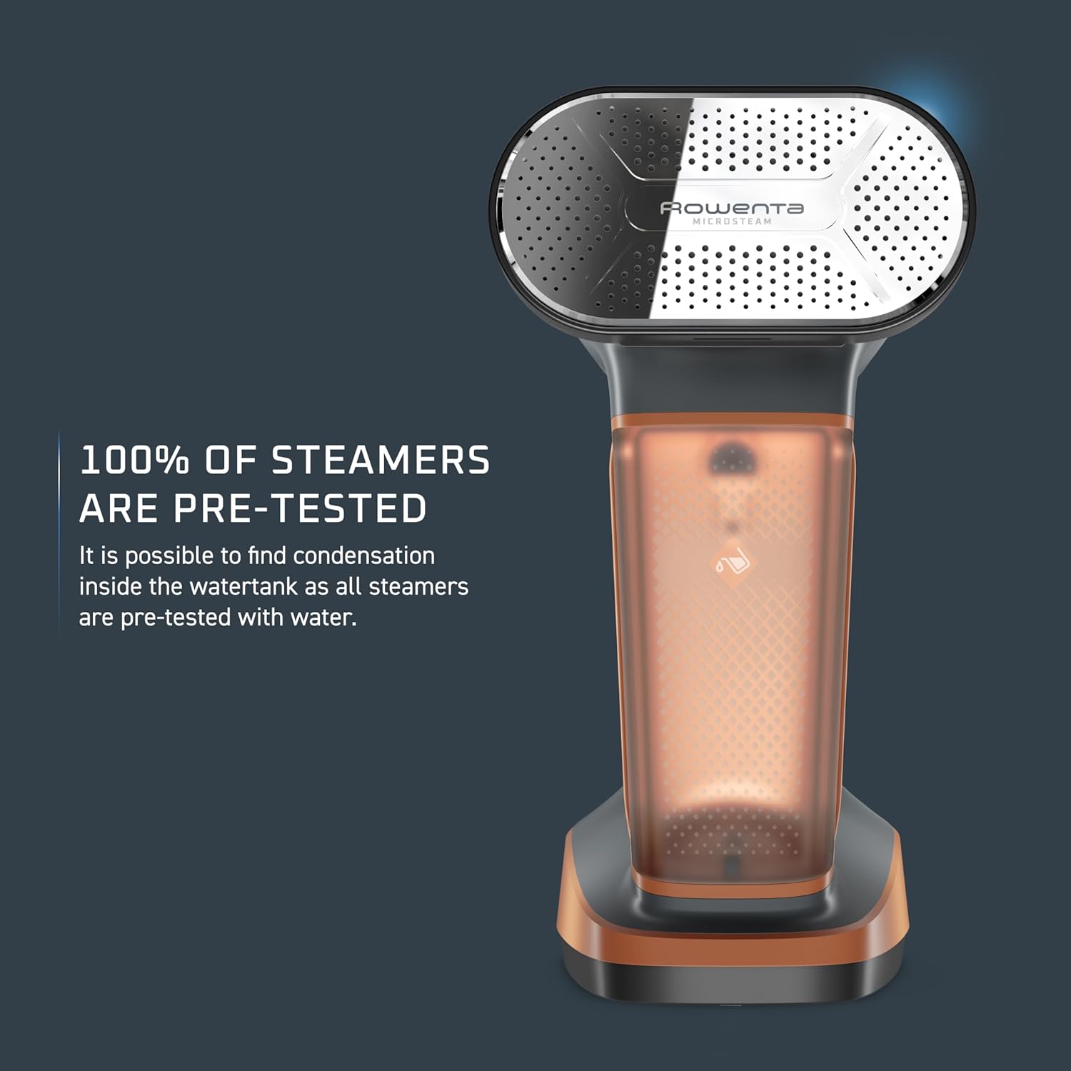 Rowenta Iron Steamer for Clothes, 3in1 Hand Held Steamers, Clothing Steamer, Ironing, 7.1 Oz Tank, 1875 Watts, Black & Copper Rowenta Iron Steamer for Clothes, 3in1 Hand Held Steamers, Clothing Steamer, Ironing, 7.1 Oz Tank, 1875 Watts, Black & Copper - Image 8