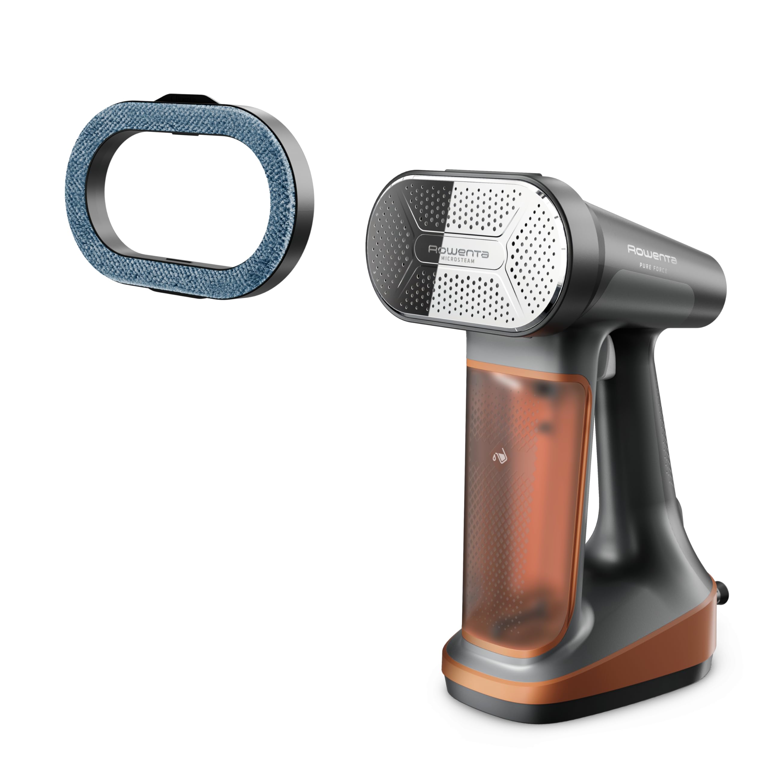 Rowenta Iron Steamer for Clothes, 3in1 Hand Held Steamers, Clothing Steamer, Ironing, 7.1 Oz Tank, 1875 Watts, Black & Copper Rowenta Iron Steamer for Clothes, 3in1 Hand Held Steamers, Clothing Steamer, Ironing, 7.1 Oz Tank, 1875 Watts, Black & Copper