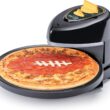 Presto 03434 Pizzaz Plus Rotating Oven - 12-Inch, Countertop Pizza Oven, Nonstick Tray, Easy to Clean, Green/Gold