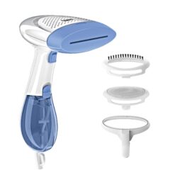 Conair Handheld Garment Steamer for Clothes, ExtremeSteam 1200W, Portable Handheld Design, White/Blue