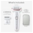 Braun Epilator Silk-épil 9, Hair Removal Device, Women Shaver & Trimmer, Pivoting Head, Wet and Dry Epilator, SES9-030 Braun Epilator Silk-épil 9, Hair Removal Device, Women Shaver & Trimmer, Pivoting Head, Wet and Dry Epilator, SES9-030