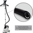SALAV GS18-DJ Standing Garment Steamer with Roll Wheels for Easy Movement, 1500 watts, White