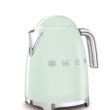 SMEG 50's Retro Style Electric Water Kettle with Automatic Shutoff, Removable Base, and Water Indicator, KLF03PBUS, Pastel Green